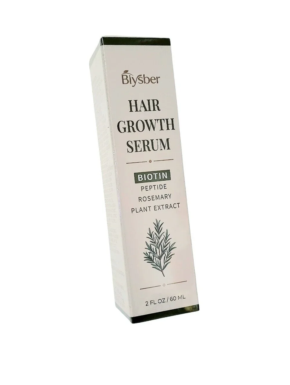 Biysber Hair Growth Serum 2oz Biotin Peptide Rosemary Unisex Scalp Treatment New